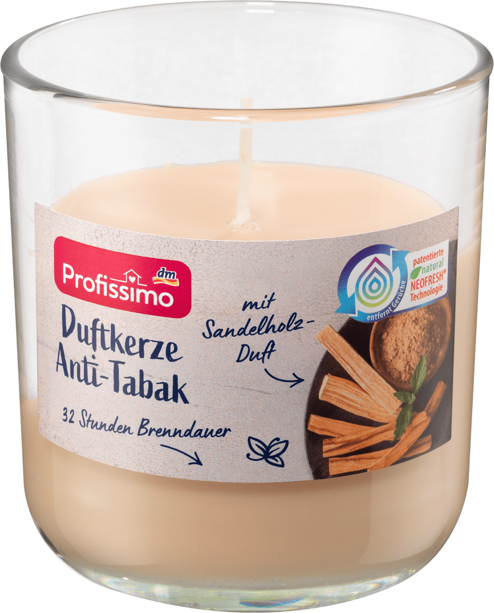 Duftkerze im Glas Anti Tabak, 1 St