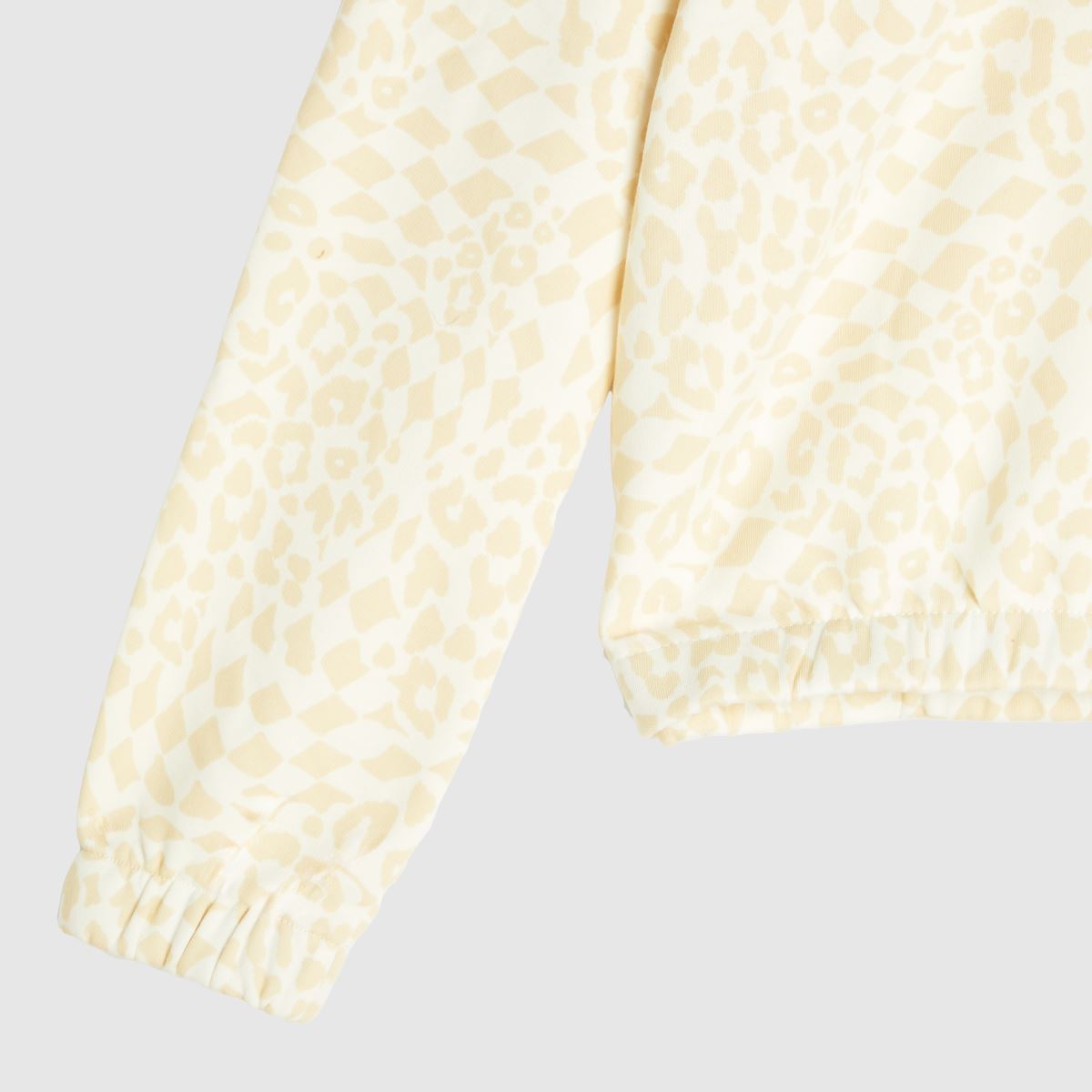 Vans barnmönstrad sweatshirt i vitt och beige