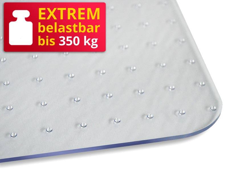 Bodenschutzmatte Floordirekt Pro Longlife Transparent Vinyl 3 mm 1000 x 1200 mm