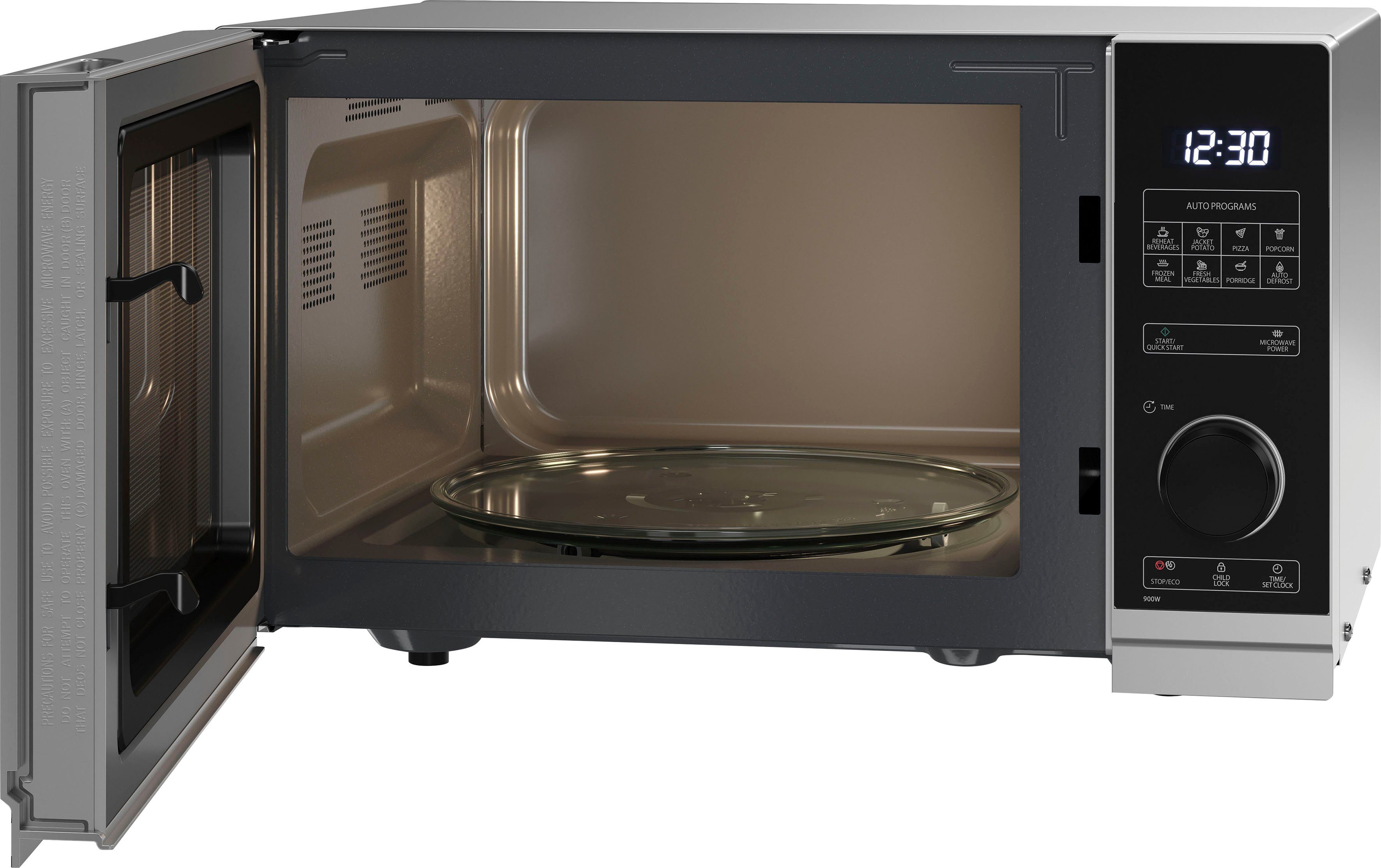 Sharp Mikrowelle YC-PS254AE-S, Mikrowelle, 25 l