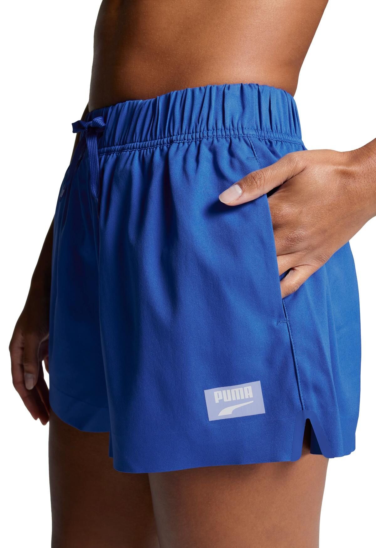 PUMA Elektro Purple High-Waist Damen Badeshorts