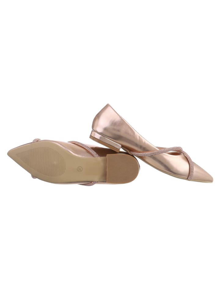 Ital-Design Ballerina in Roségold günstig kaufen
