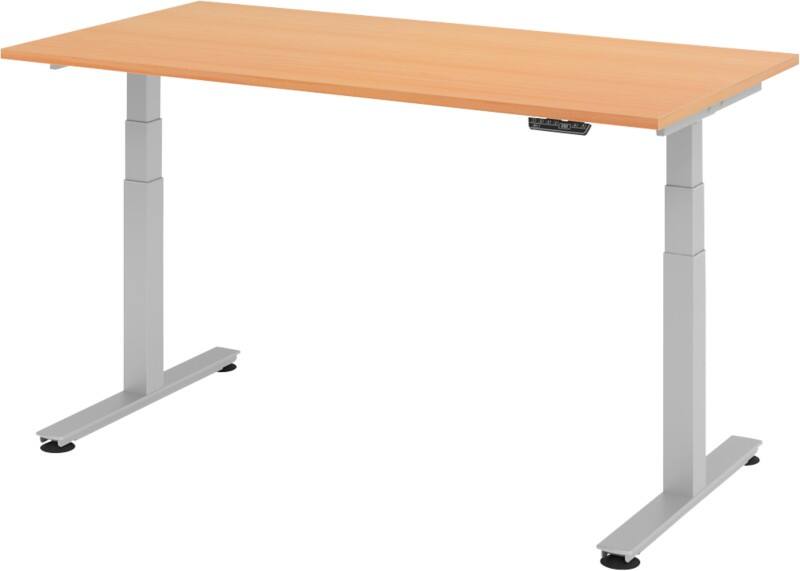 Hammerbacher Sitz-Stehschreibtisch XDSM Buche 1.600 x 800 x 635 mm