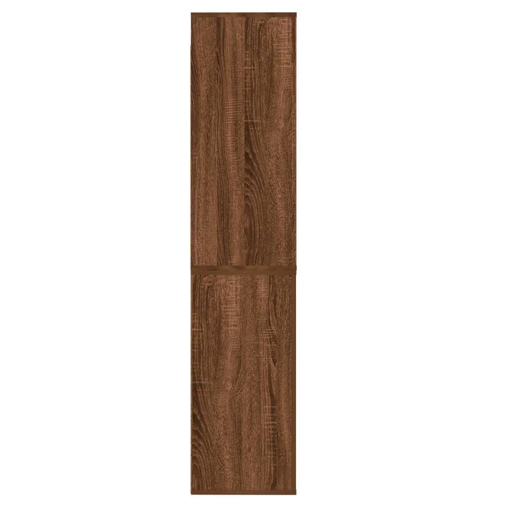 vidaXL Sideboard Highboard Braun Eichen-Optik Holzwerkstoff (2 St)