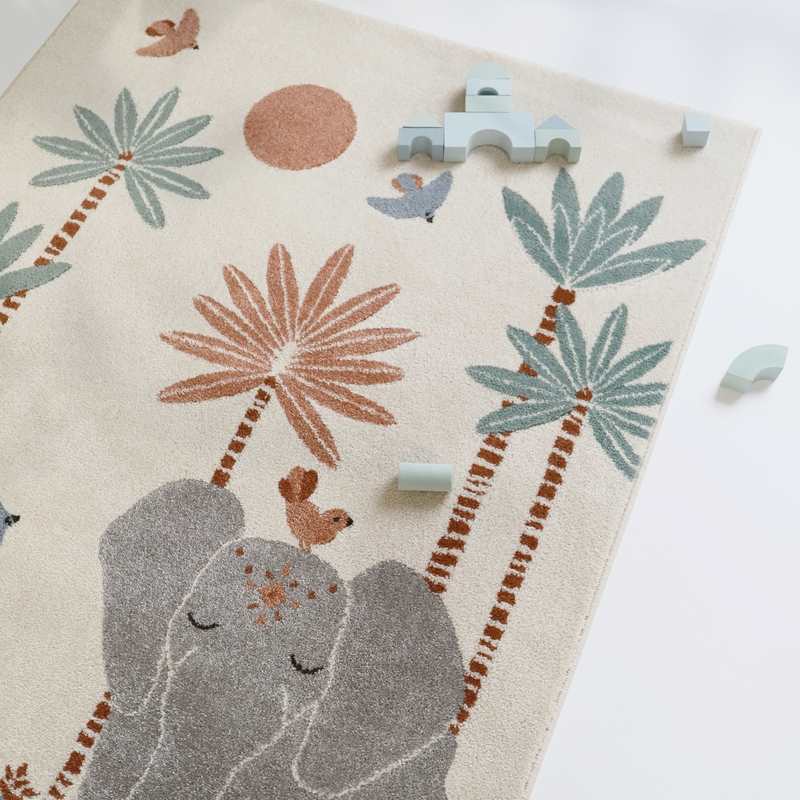 Tapis éléphant 120x170cm MALENA