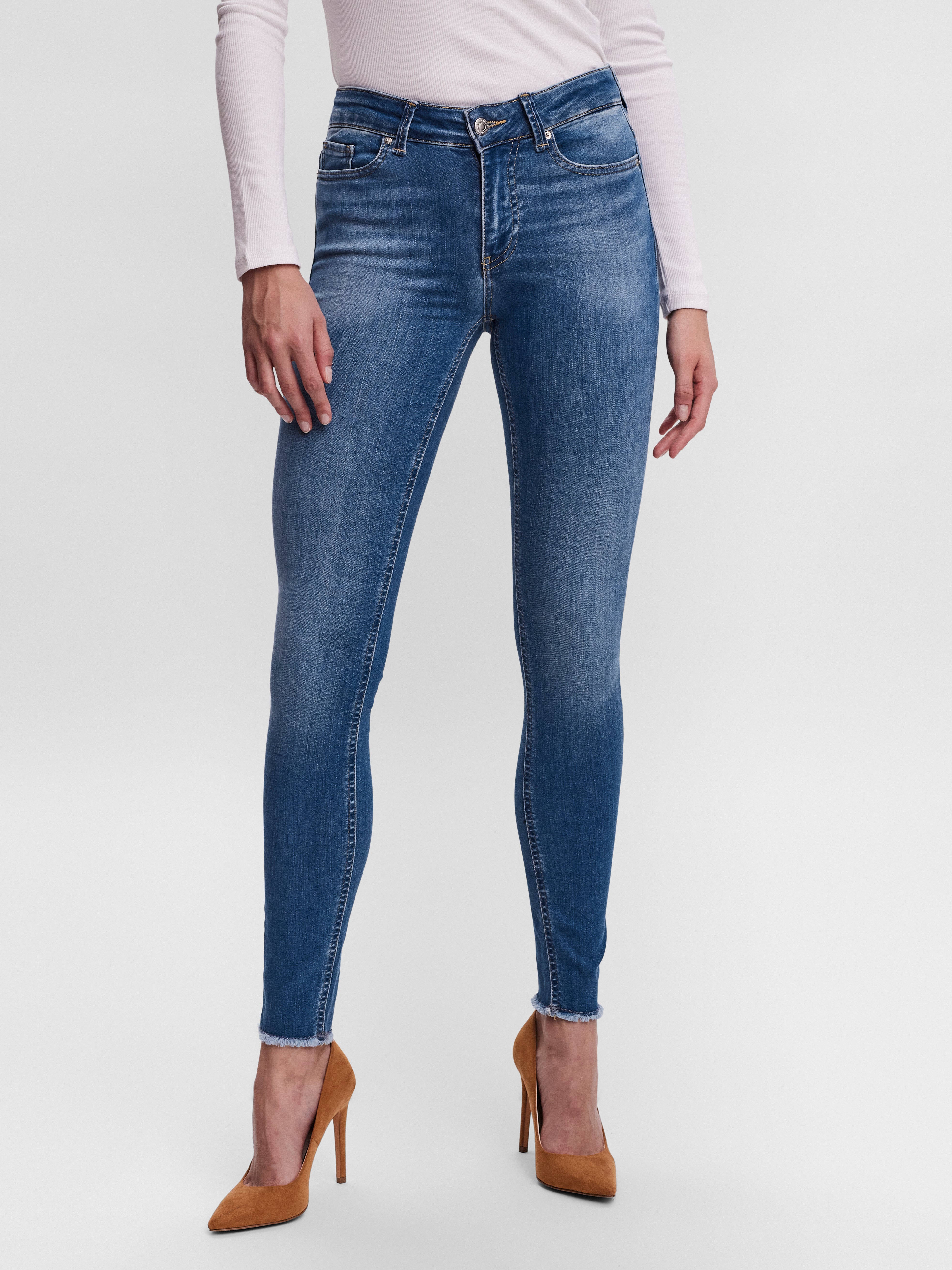 VMPEACH Mid Rise Skinny Fit Jeans