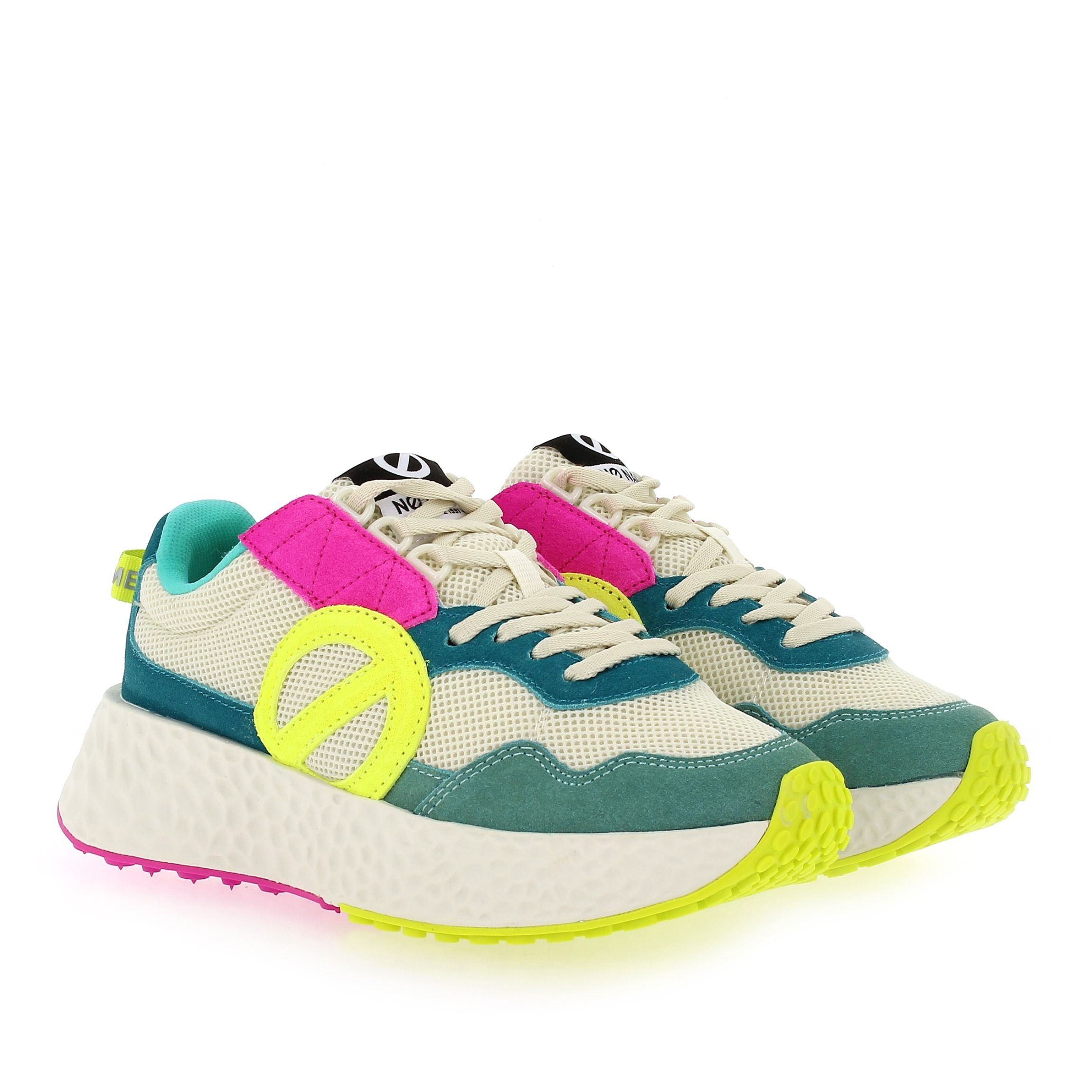 No Name  CARTER JOGGER - Crème Turquoise