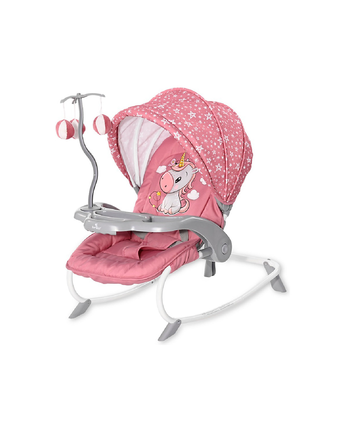 Babywippe DREAM TIME Mobile, Tisch, Sonnendach, verstellbar Babywippen