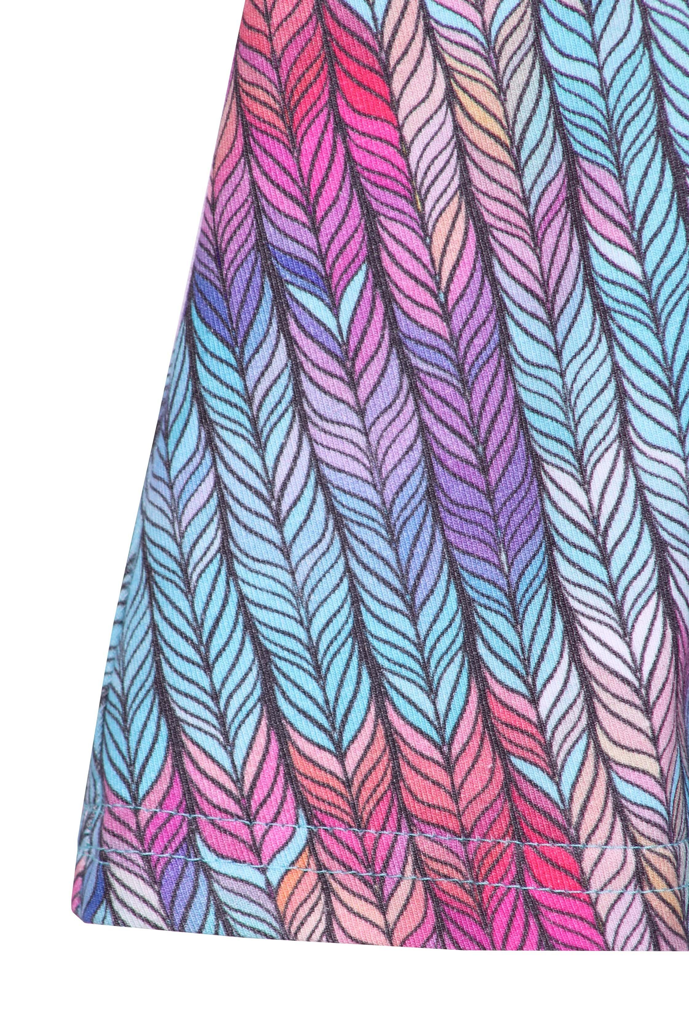 coolismo Jerseyrock Mädchen Rock Fantasie-Print