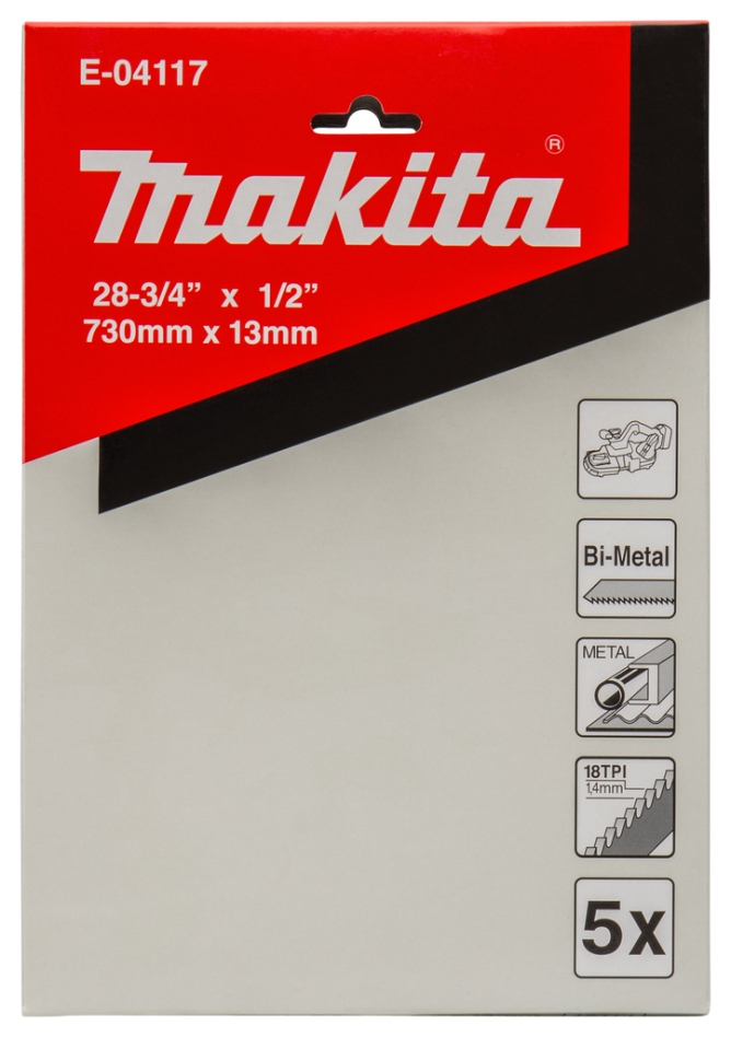 Makita Tilbehør E-04117 Sagbånd 730x13mm 18T 5 stk