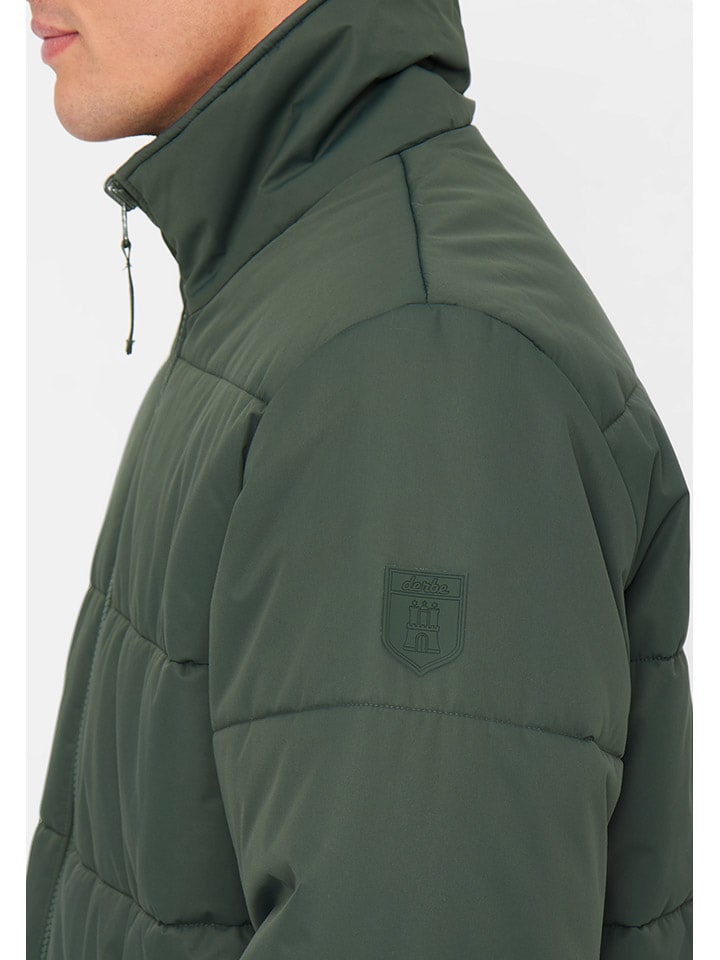 Derbe Wende-Regenjacke in Oliv/ Dunkelblau günstig kaufen