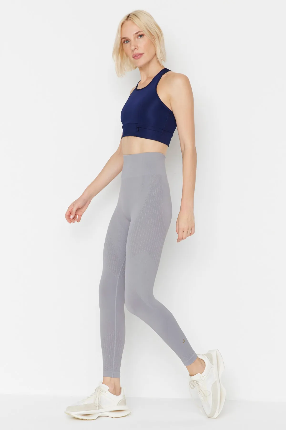 Jerf  Lily - Graue Restorer-Leggings mit hoher Taille