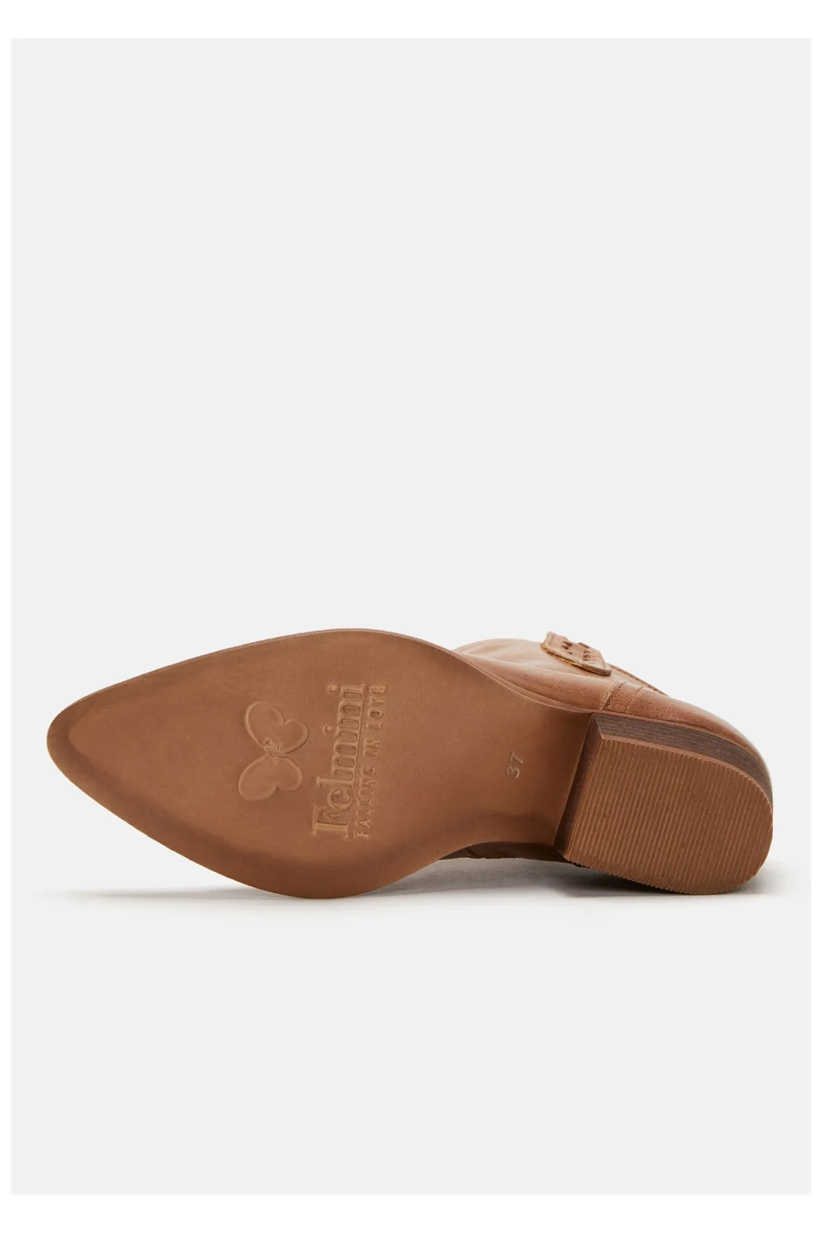 Felmini  Stiefelette - Braun - Blockabsatz