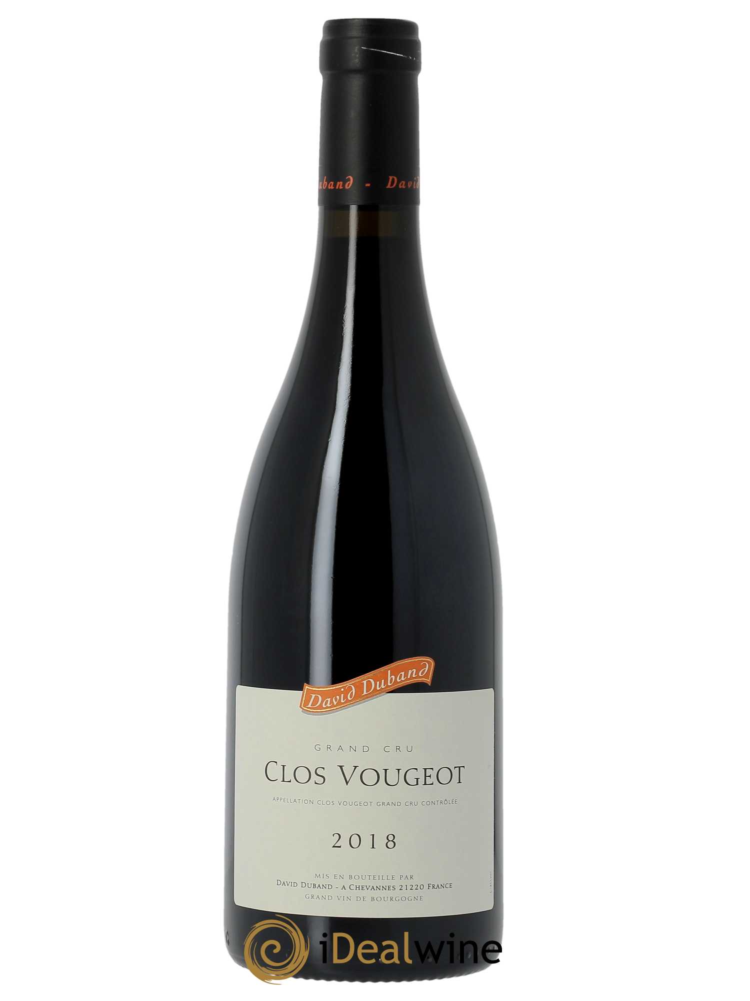 Clos de Vougeot Grand Cru David Duband (Domaine)  2018 - Lot de 1 Bouteille