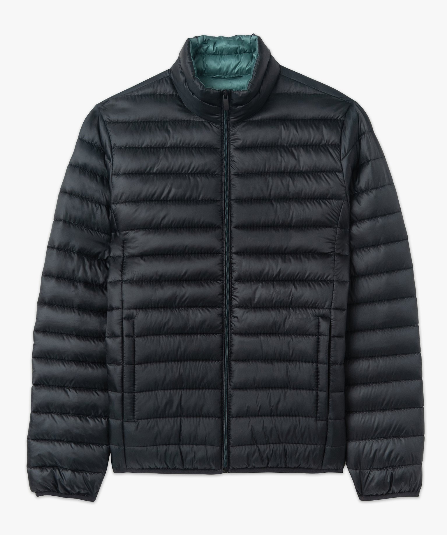 Blouson matelassé à col montant homme noir | GEMO