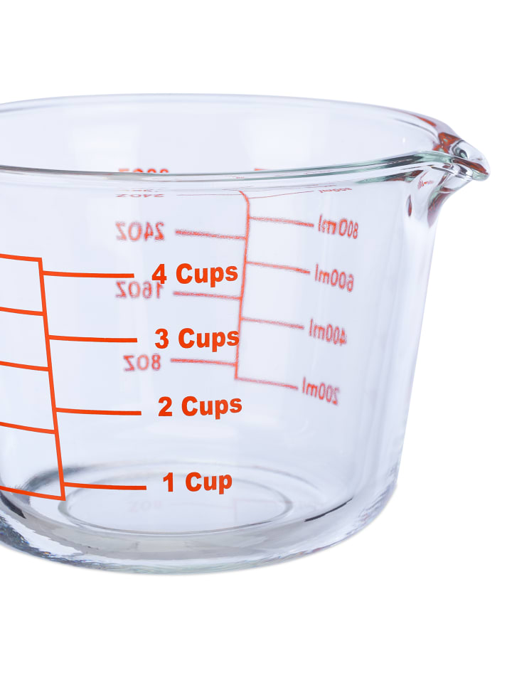 relaxdays Glas-Messbecher in Transparent - 1 Liter günstig kaufen onesize