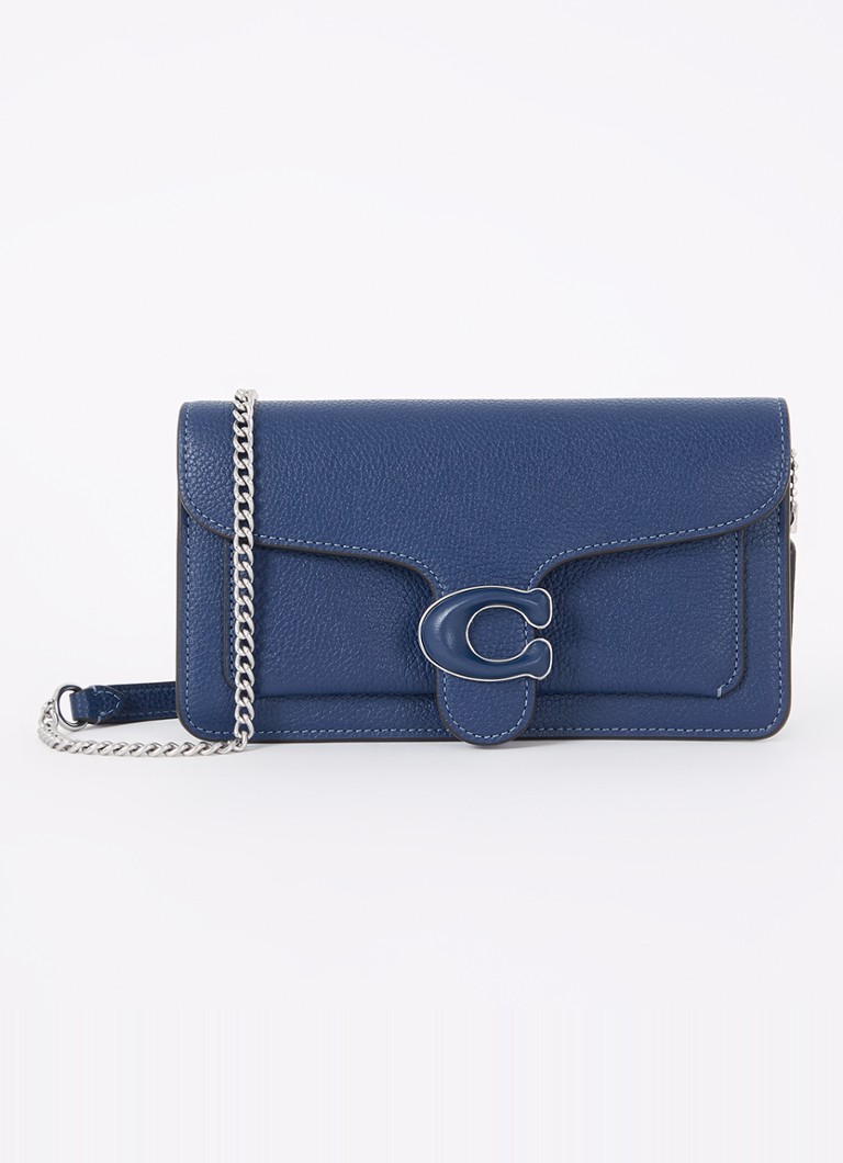 Leather Coach Tabby clutch with detachable shoulder strap