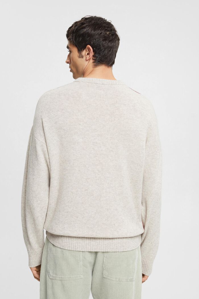 Pullover im Jacquardstrick aus Wollmix