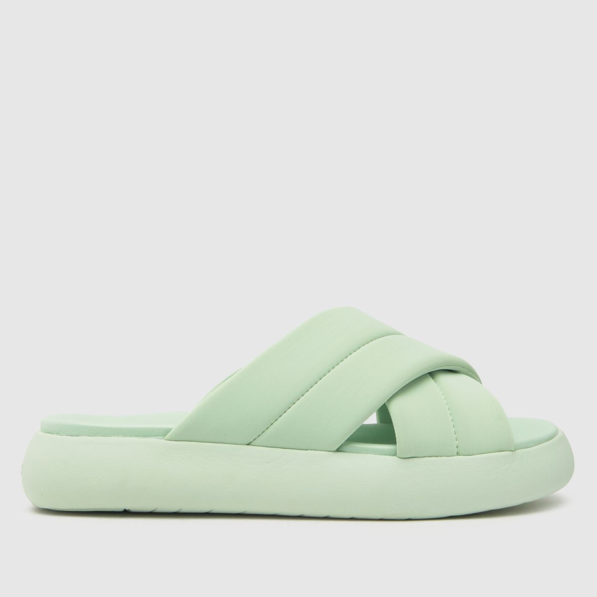 TOMS – Ljusgröna sandaler med alpagarta-mönster och mallow-motiv