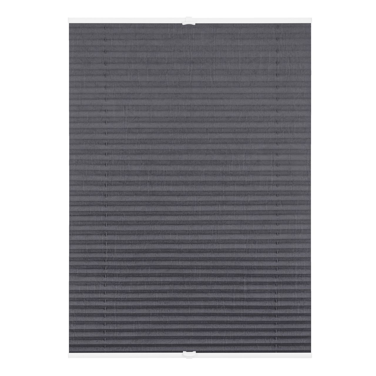 Lichtblick Plissee Klemmfix, ohne Bohren, verspannt - Grau, 90 cm x 210 cm (B x L)