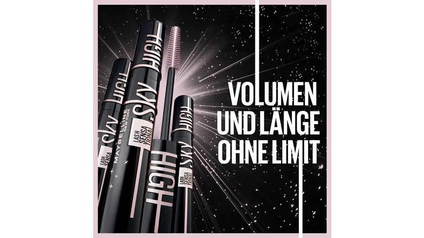 MAYBELLINE NEW YORK Mascara Lash Sensational Sky High 1 - Tiefschwarz