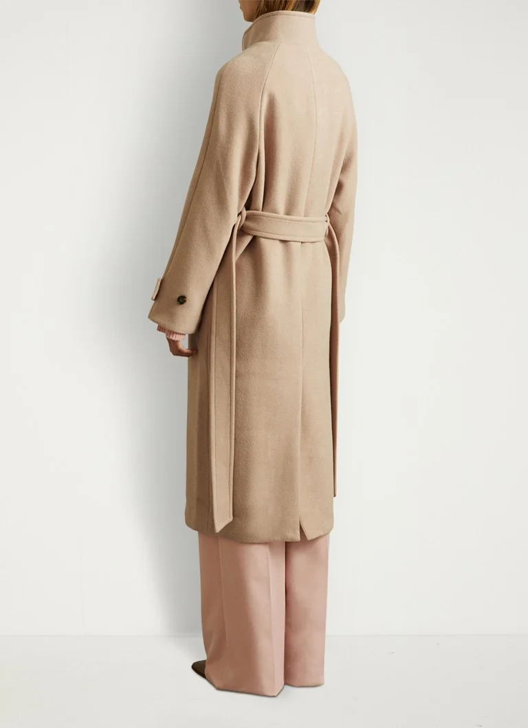 Reiss Prim double-breasted wool coat with belt