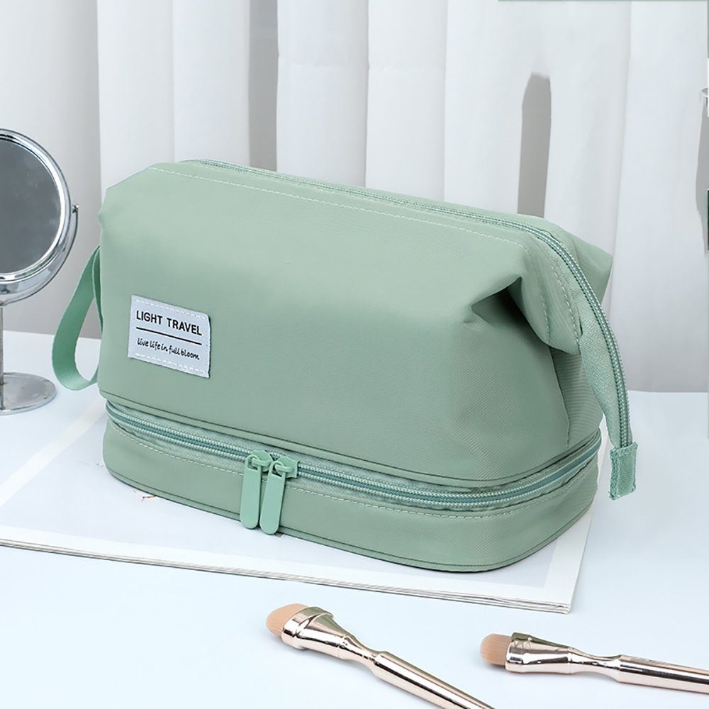 Geborgenheit Kosmetiktasche Kapazität Kosmetiktasche Damen (Kosmetik Reise Täschchen Kosmetikbeutel mit fächern, 1-tlg., Schminktasche Federmäppchen), Mäppchen Make Up Bag