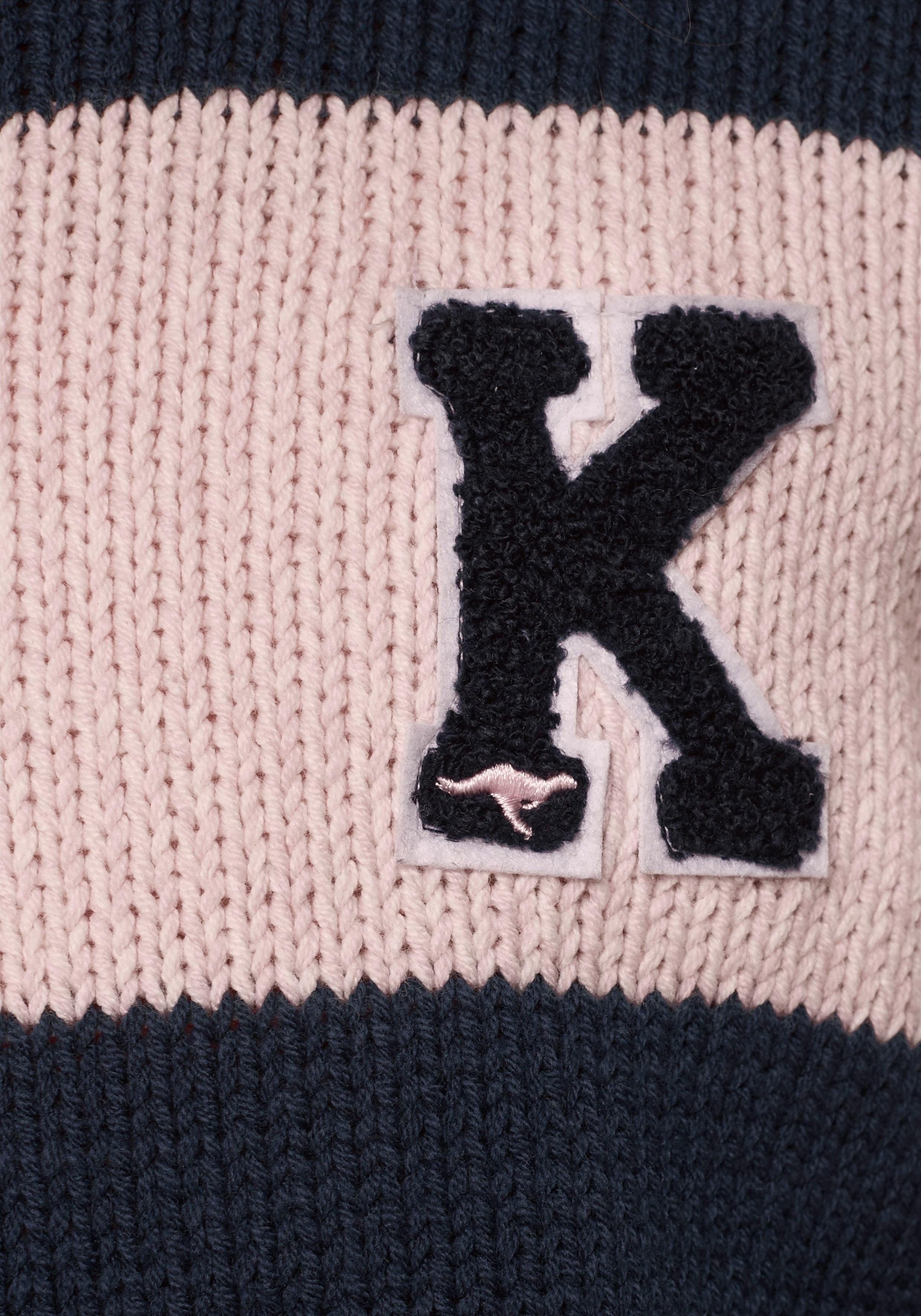 KangaROOS Strickpullover in modischer Streifenoptik