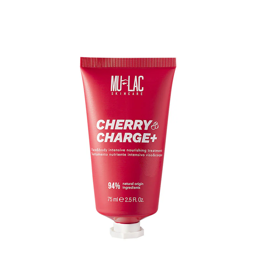 Njega kože CHERRY CHARGE+ Intenzivni hranjivi tretman za lice i tijelo - 24-satni hranjivi tretman za lice, hranjivi noćni tretman, hranjiva podloga za šminku, krema za tijelo, tretman za ruke