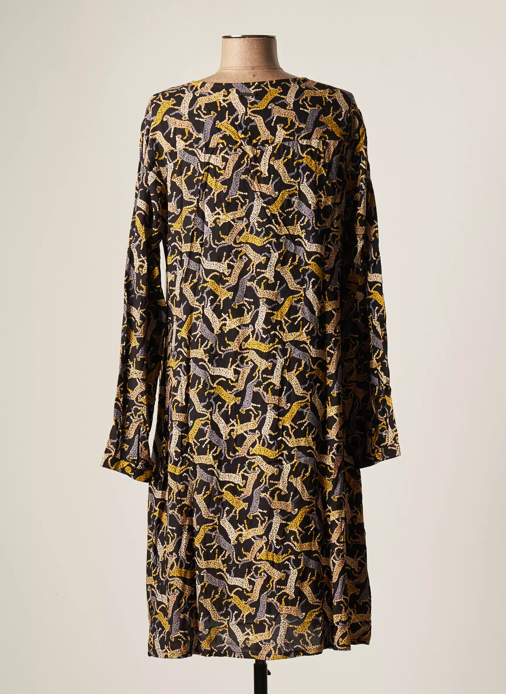Agathe   Louise Robes Mi Longues Femme couleur noir