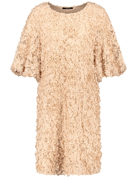 Spitzenkleid mit imposantem Blüten-Dekor