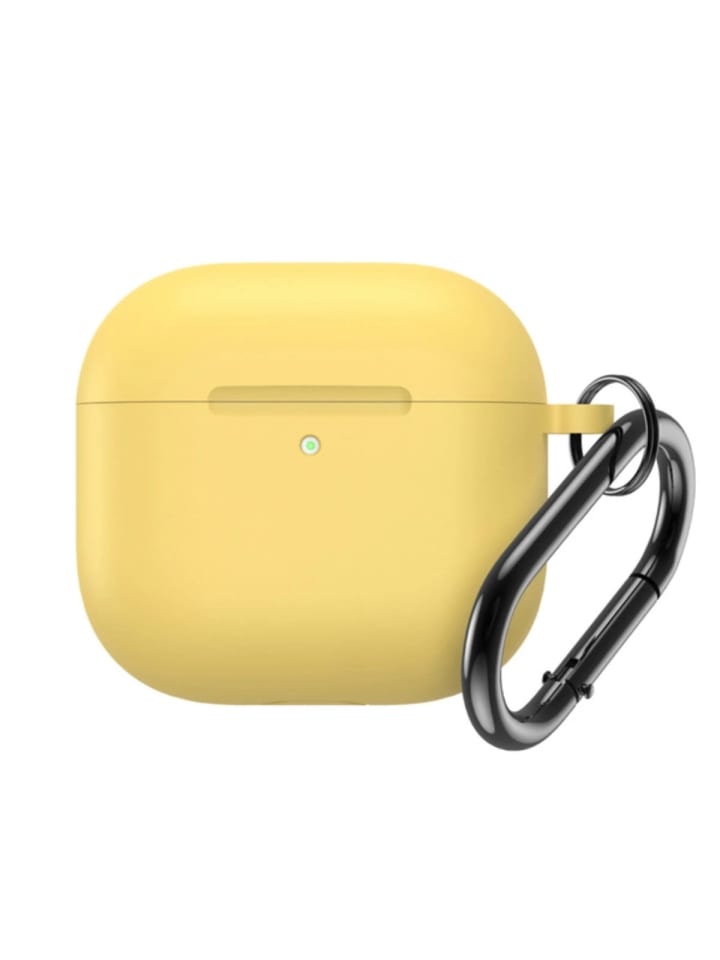 COFI 1453 Silikonhülle kompatibelAirpods 4Karabinerhaken Blau in Gelb günstig kaufen onesize