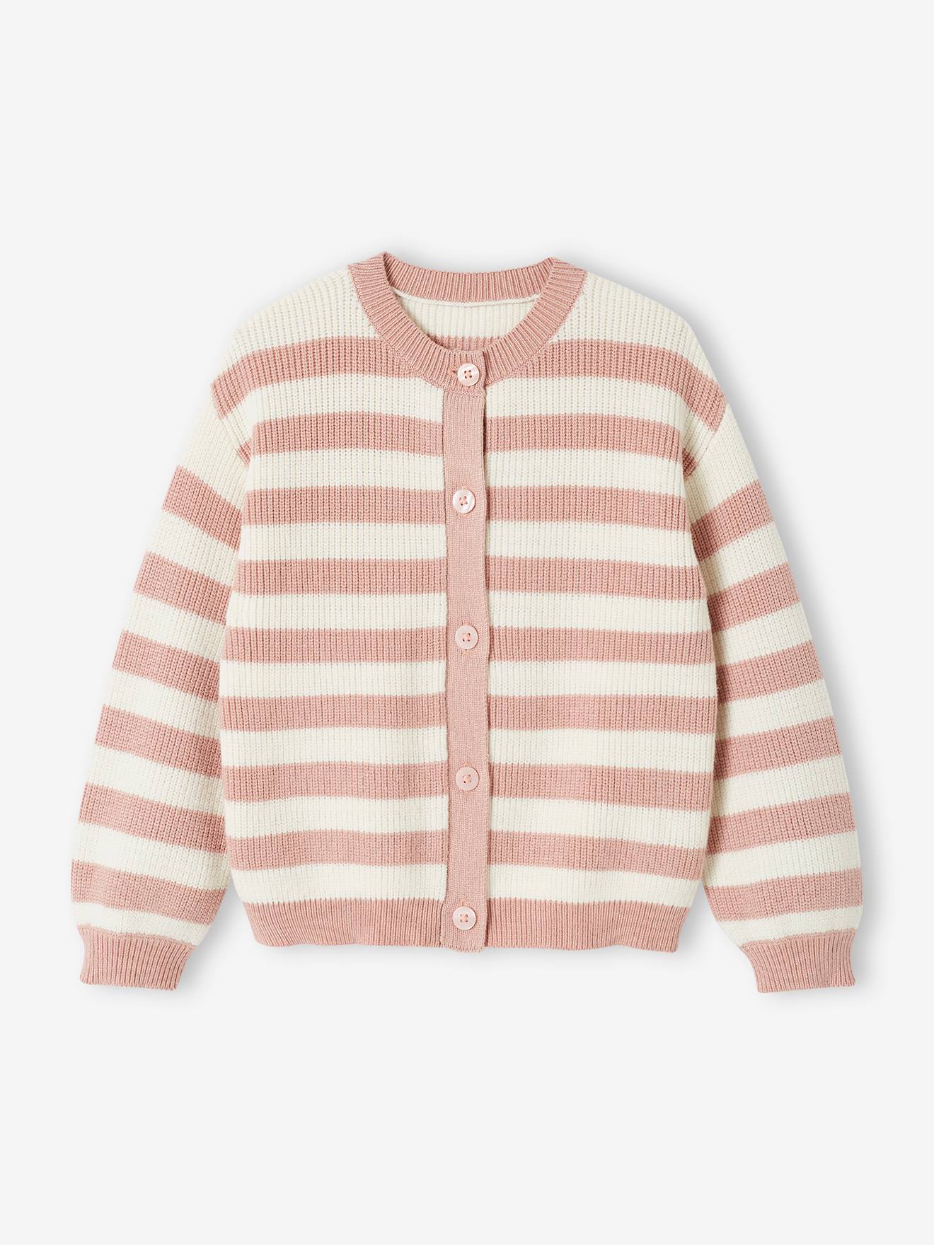 Vertbaudet Flauschige Mädchen Strickjacke Oeko-Tex - malve