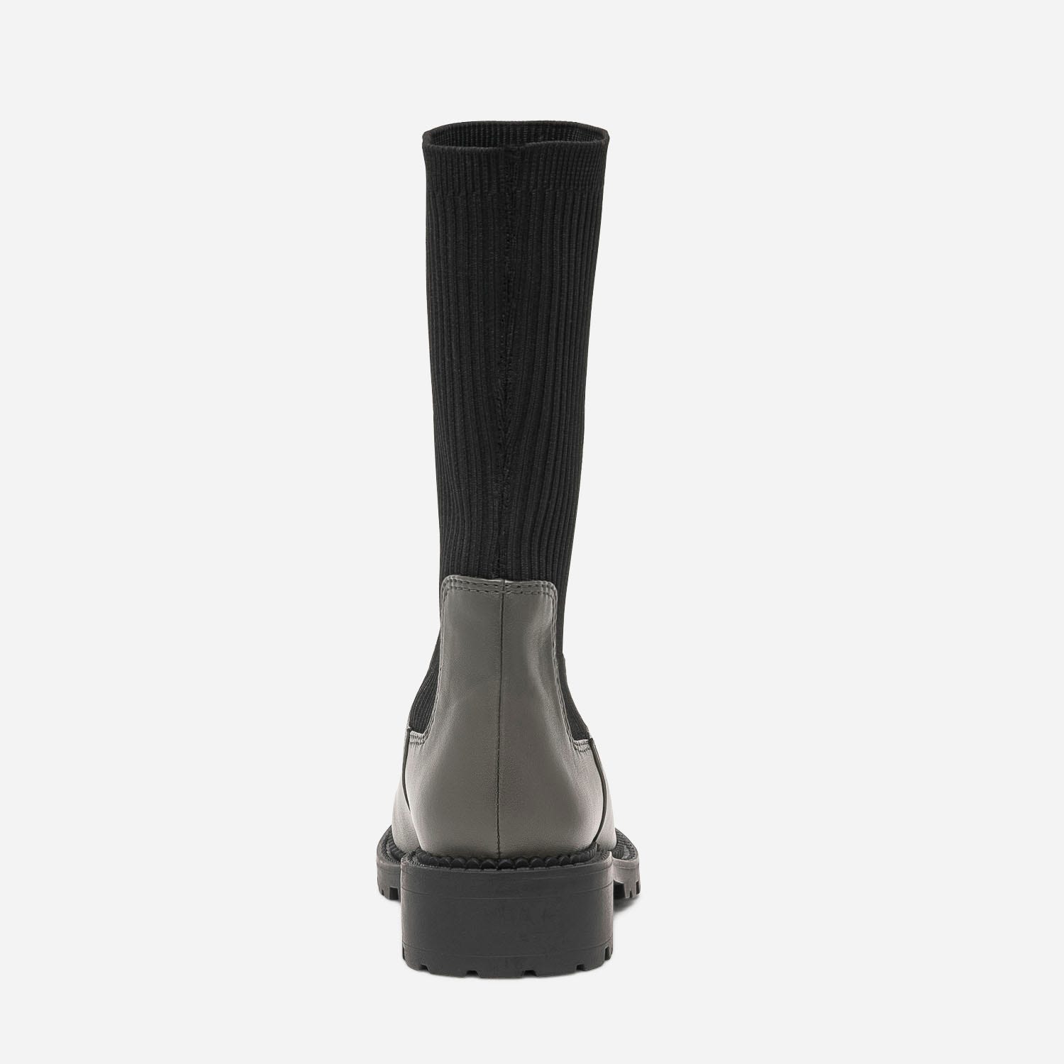 Chelsea boots TEXTO kaki à tige-chaussette noire