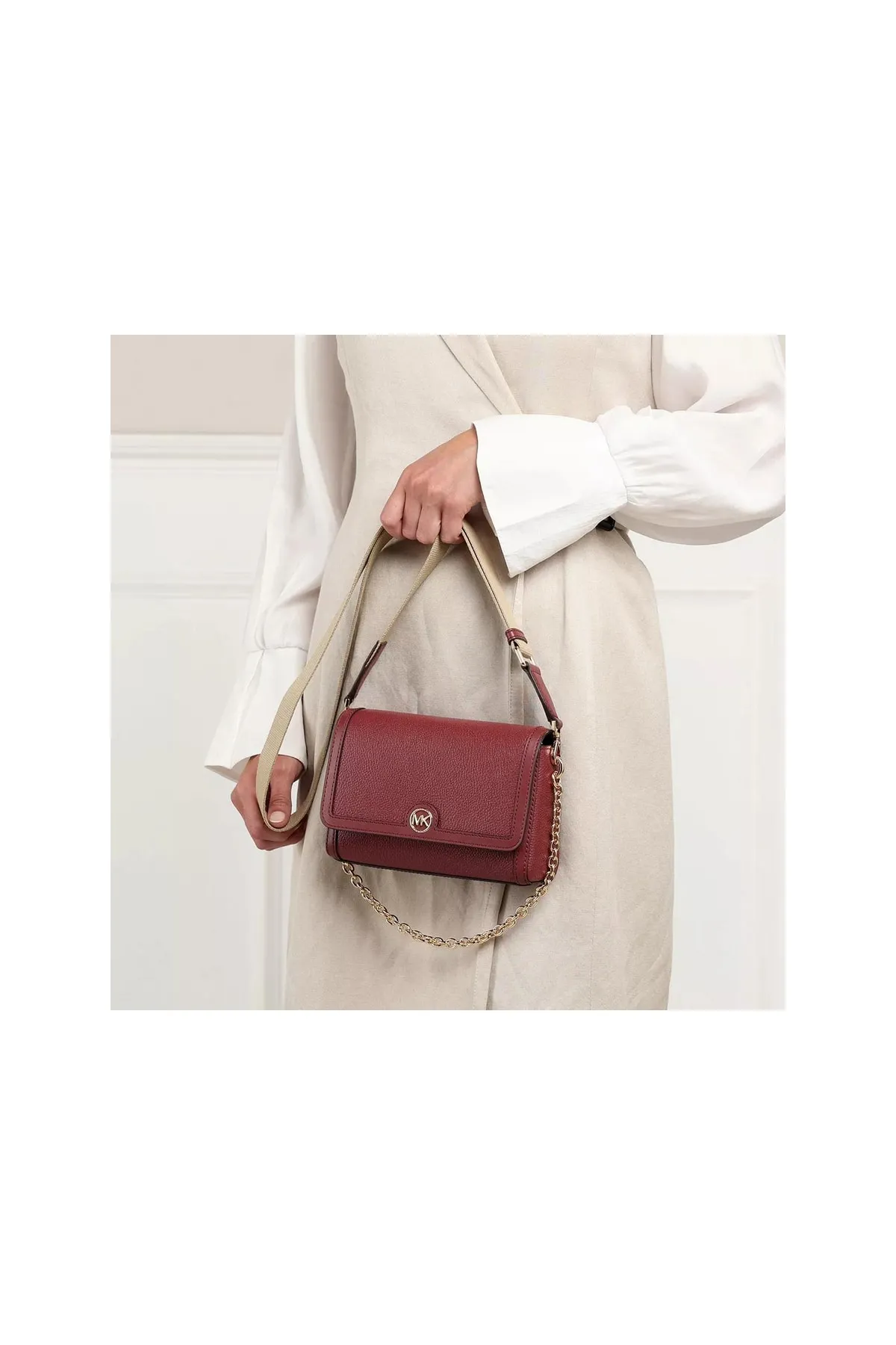 Michael Kors  Handtasche - Bordeaux - Strukturiert