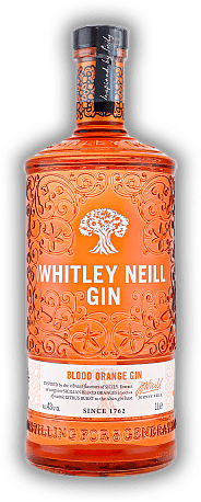 Whitley Neill Blood Orange Handcrafted Gin 43% 1,0 Liter Whitley Neill Blood Orange Handcrafted Gin 43% 1,0 Liter  1	 Liter - Vol 43%