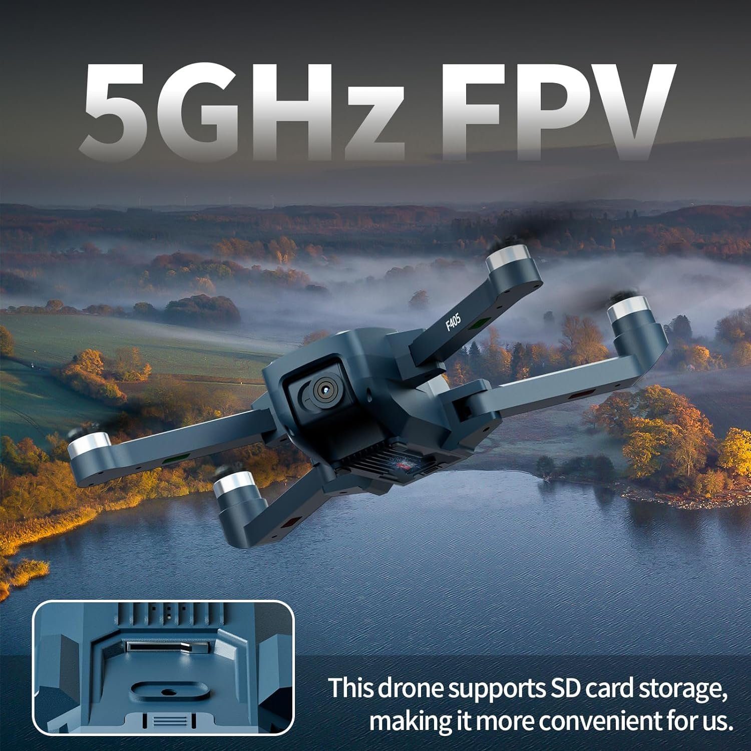 FAKJANK F405 GPS Drohne mit Sony Kamera Bürstenlosem Motor, Drohne (HD 4K, mit Auto Rückkehr, Follow Me, 5GHz FPV Übertragung Drone für Anfänger)