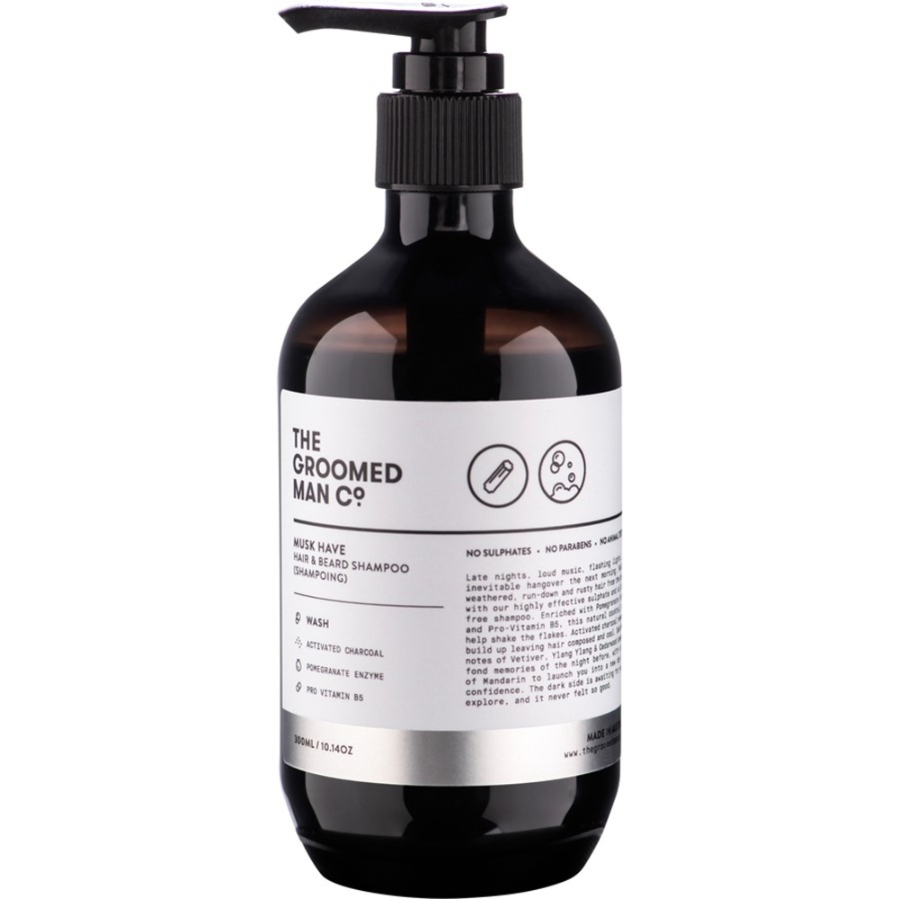 THE GROOMED MAN CO Musk Have Hair & Beard Shampoo Shampooing