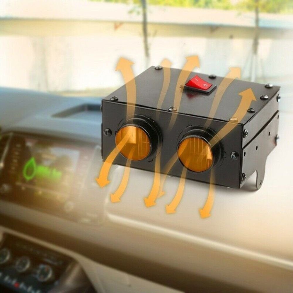 meeteu Heizgerät 12V 500W KFZ AutoZusatzheizung, Heizlüfter Defroster Demister Heizer Scheibenenteiser