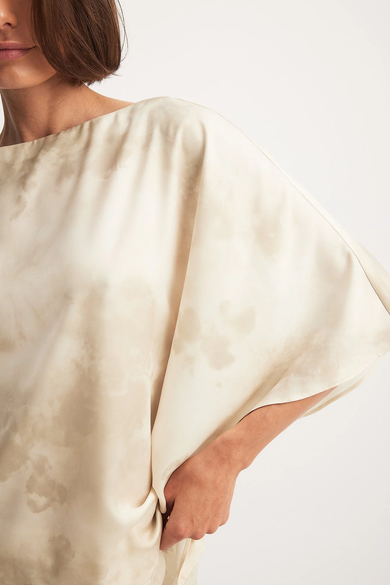 Bedruckte fließende Bluse