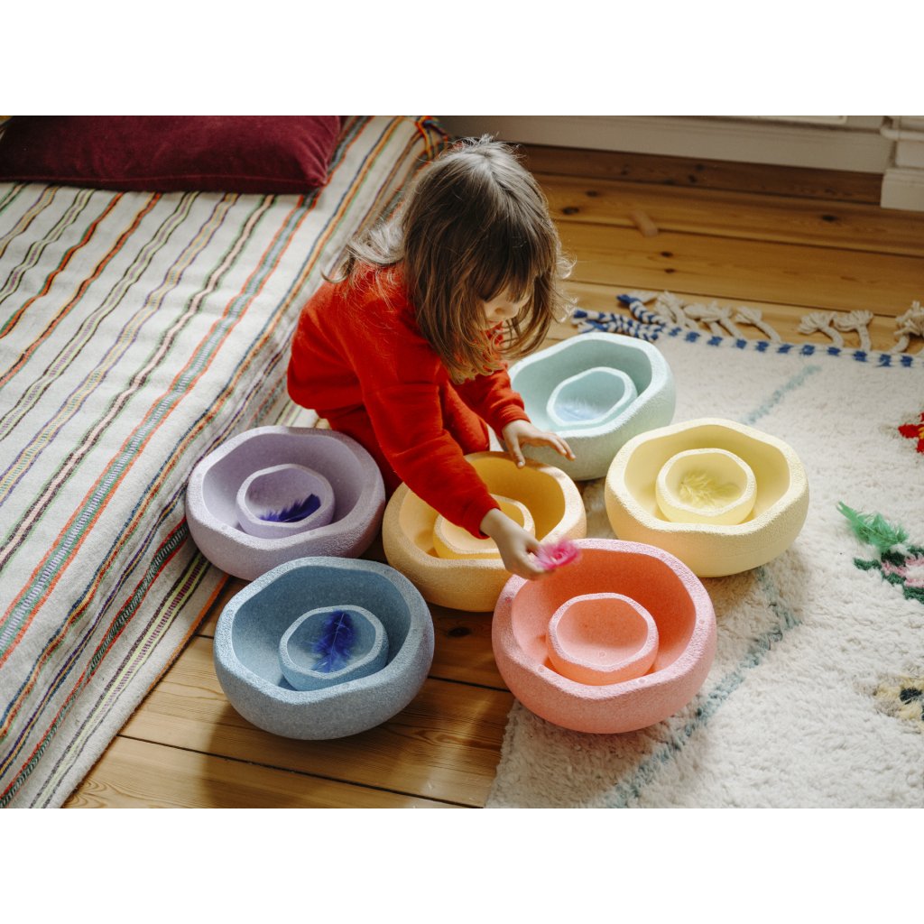 ​​Stapelstein Mini Rainbow Pastel, 6 Stk.
