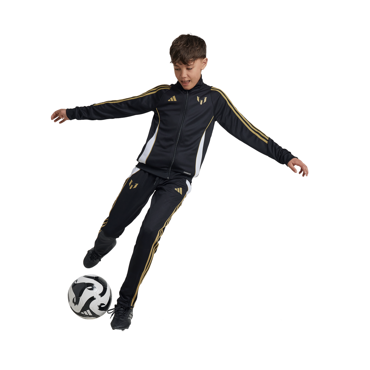 adidas Messi Trainingshose Kids Schwarz