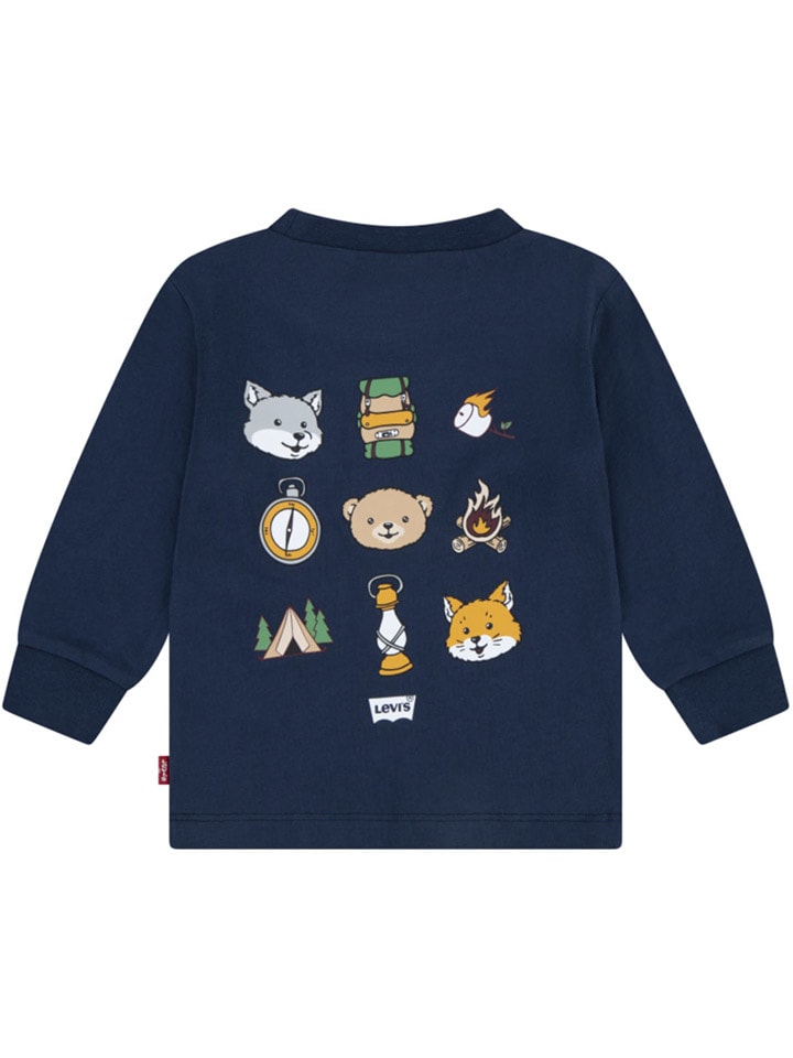 Levi's Kids Longsleeve in Dunkelblau günstig kaufen