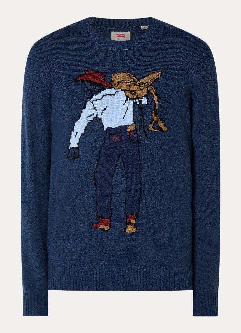 Levi's Saddleman fine-knit pullover in wool blend