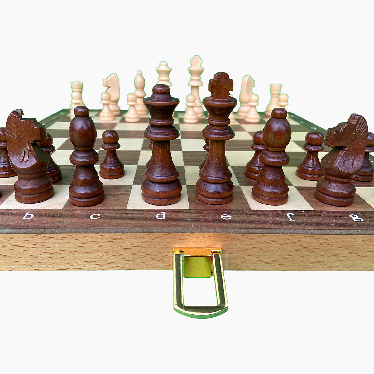 Schachspiel in Holzklappkassette
