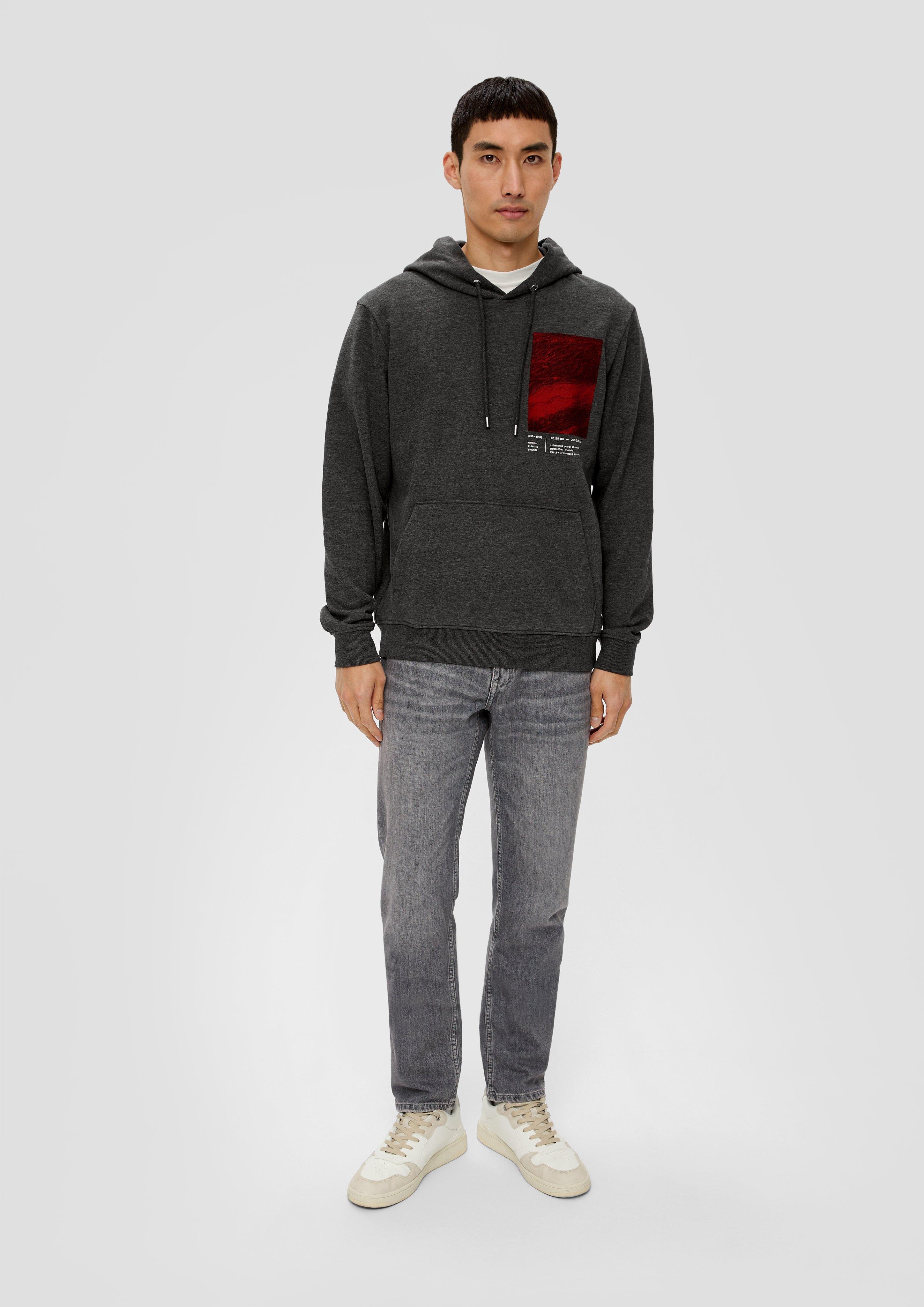 Kapuzen-Sweatshirt mit Frontprint  2138678-98D1