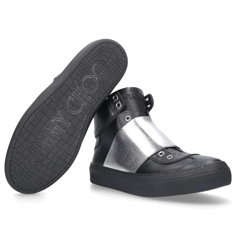 Jimmy Choo - Sneaker high HILLARY Kalbsleder - schwarz