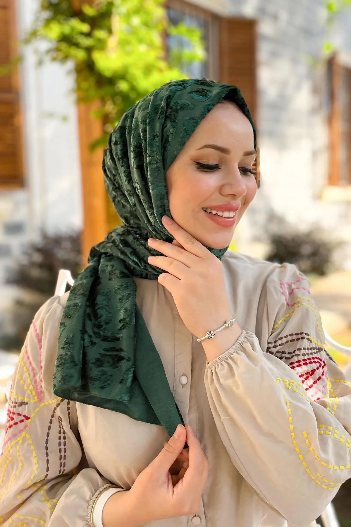 Armine  Trend Strickschal 4 – Ats4or-14 – Smaragdgrün