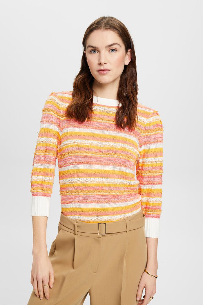 Pullover aus Materialmix