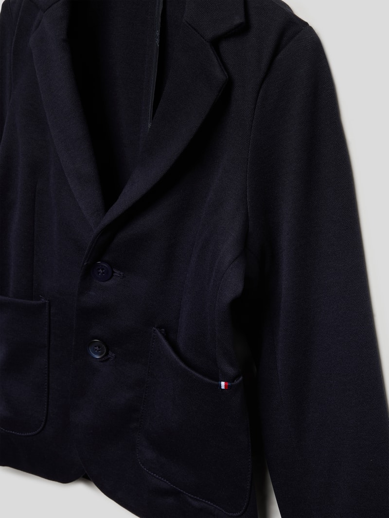 Blazer mit Viskose-Anteil in marineblau